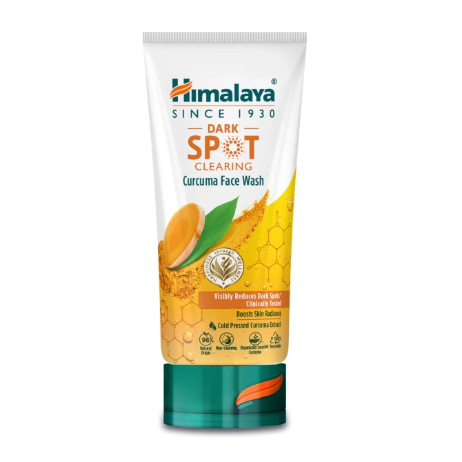 Dark Spot Гел с Куркума за почистване на лице за намаляване на тъмни петна, Himalaya Wellness, 150 ml