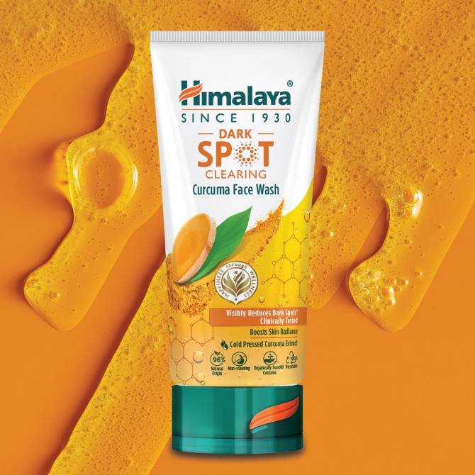 Dark Spot Гел с Куркума за почистване на лице за намаляване на тъмни петна, Himalaya Wellness, 150 ml