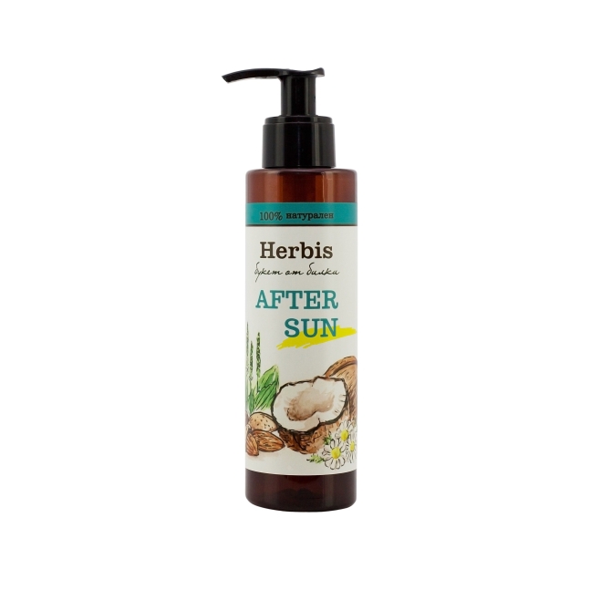 Натурален лосион за след слънце, Herbis, 200 ml